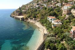 Alanya berg en zee