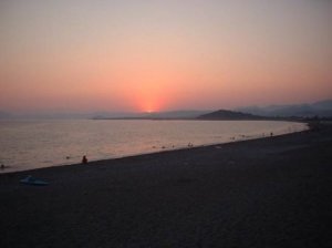Calis zonsondergang