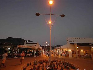 Gocek centrum bij nacht
