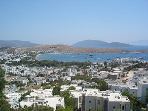 Gumbet uitzicht baai Gumbet uitzicht baai
