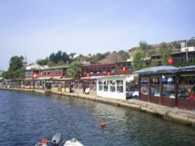 Gumusluk vis restaurants aan zee
